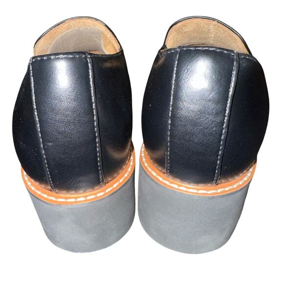 NEW Naturalizer BLACK Cabaret Loafer 2.25” CHUNKY BLOCK HEEL SZ 8.5 - Picture 9 of 13